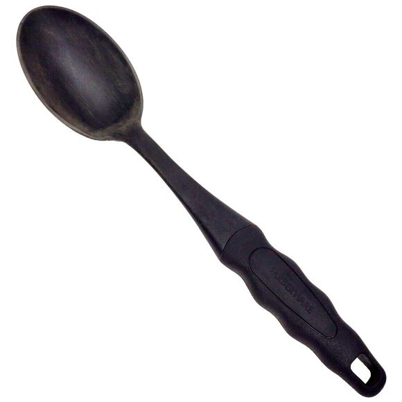 Farberware Black Solid Nylon Spoon Ladle Soft Grip 14" Long - Picture 1 of 6